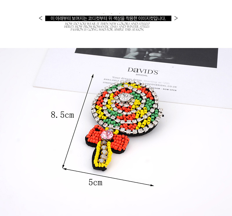 Fashion Multi-color Lollipop Shape Design Brooch,Korean Brooches
