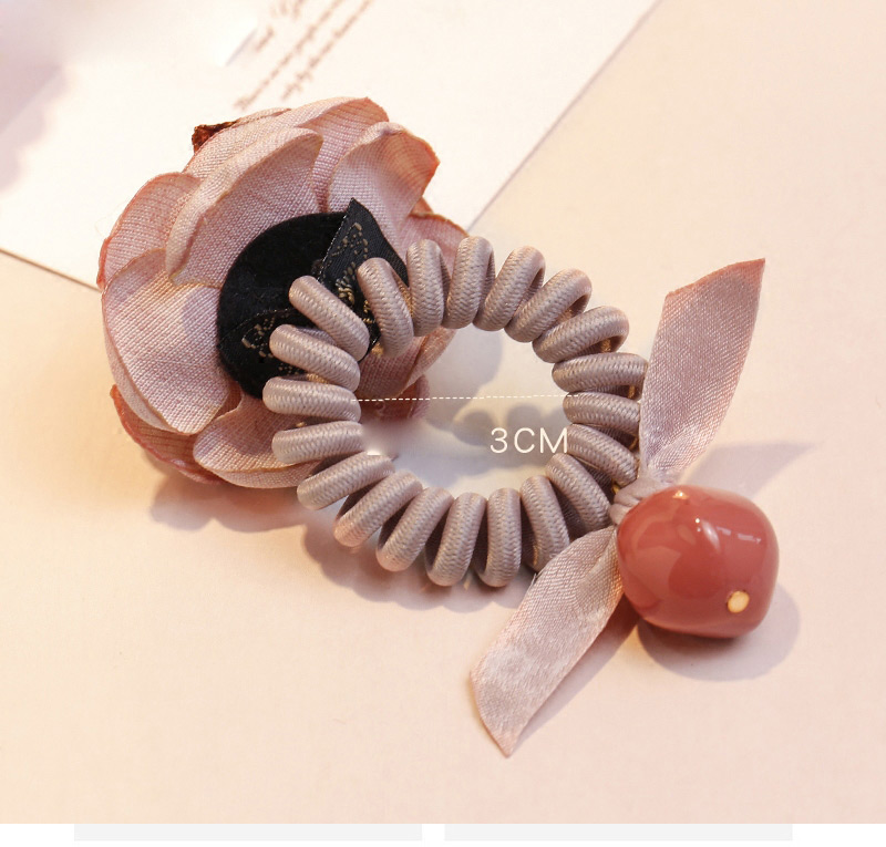 Fashion Khaki Flower Shape Design Hairband,Hair Ring