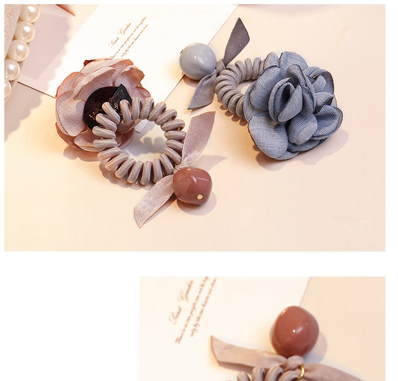 Fashion Khaki Flower Shape Design Hairband,Hair Ring
