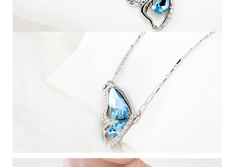 Fashion Blue Wing Shape Design Necklace,Necklaces