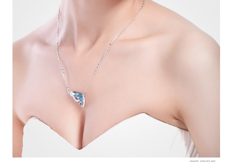 Fashion Blue Wing Shape Design Necklace,Necklaces
