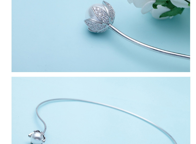Fashion Silver Color Round Shape Decorated Simple Necklace,Necklaces