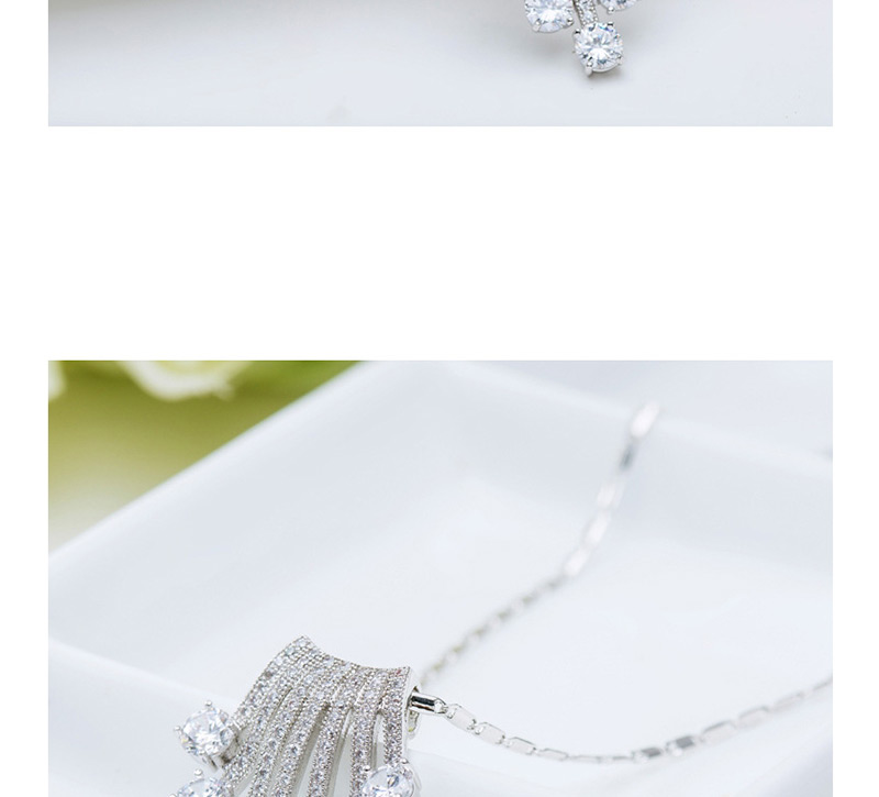 Elegant White Tassel Decorated Earrings,Necklaces