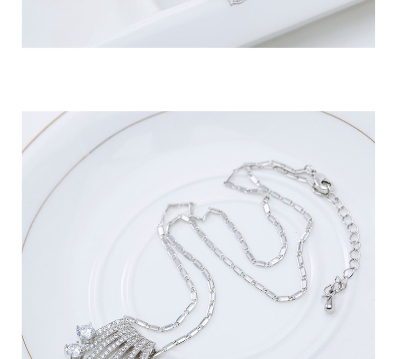 Elegant White Tassel Decorated Earrings,Necklaces