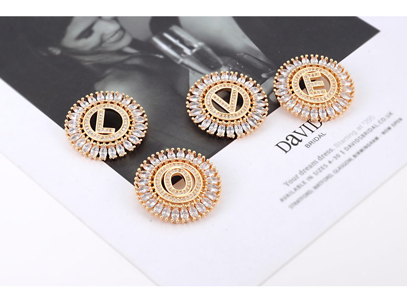 Fashion Gold Color M Letter Shape Decorated Necklace,Necklaces