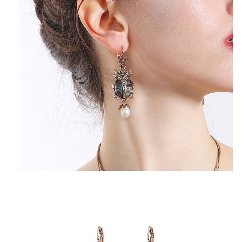 Fashion Gold Color Ladybug Shape Decorated Earrings,Drop Earrings