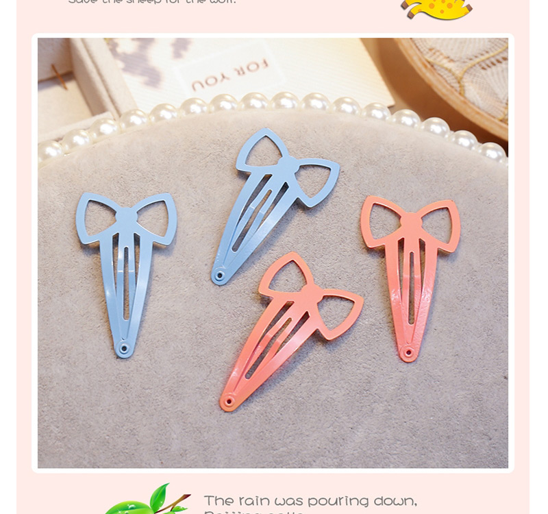 Fashion Red Bowknot Shape Decorated Hair Clip(2pcs),Hairpins