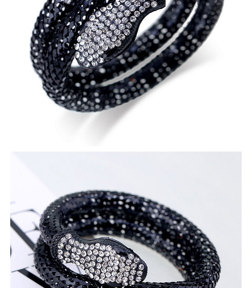 Fashion Black Snake Shape Design Opening Bracelet,Fashion Bangles