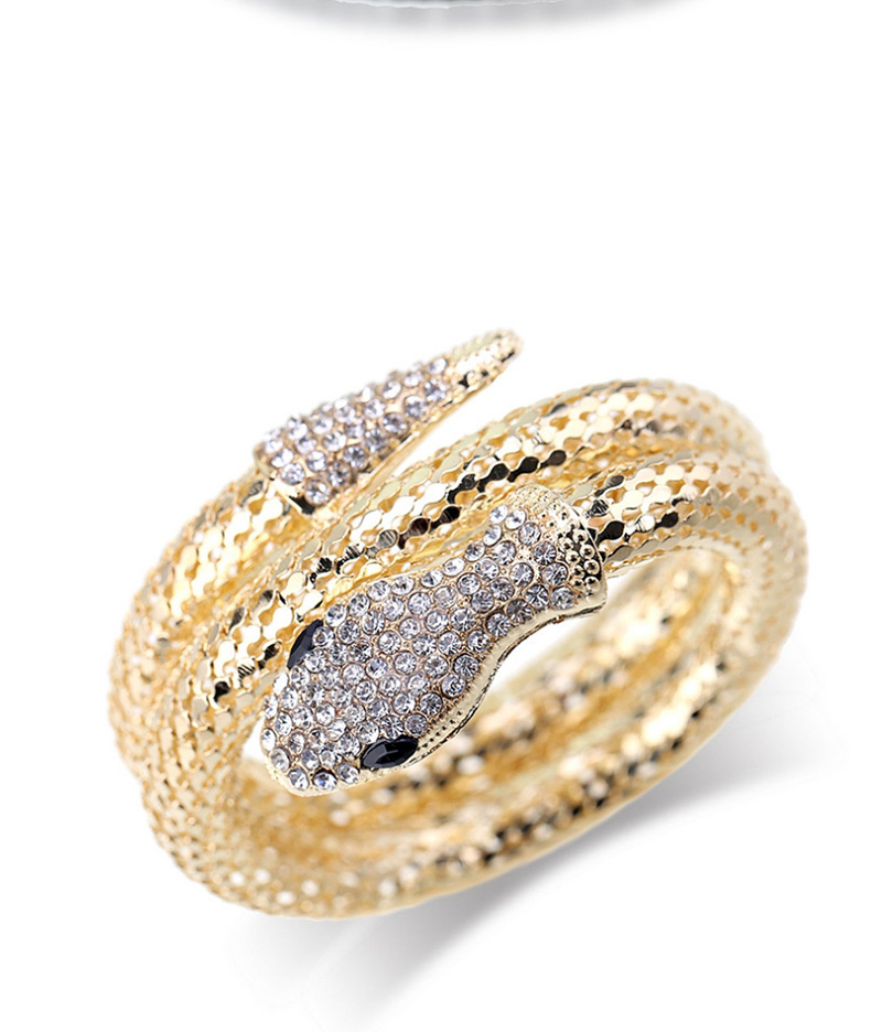 Fashion Gold Color Snake Shape Design Opening Bracelet,Fashion Bangles