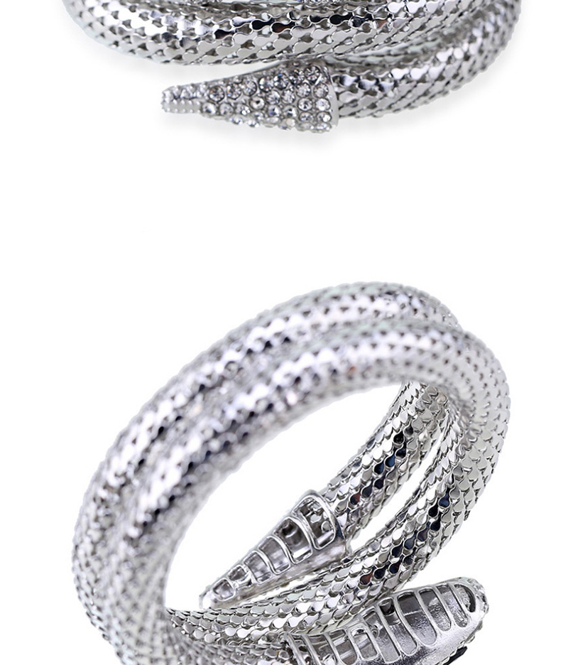 Fashion Silver Color Snake Shape Design Opening Bracelet,Fashion Bangles