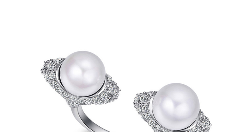 Fashion Silver Color Round Shape Decorated Opening Ring,Fashion Rings