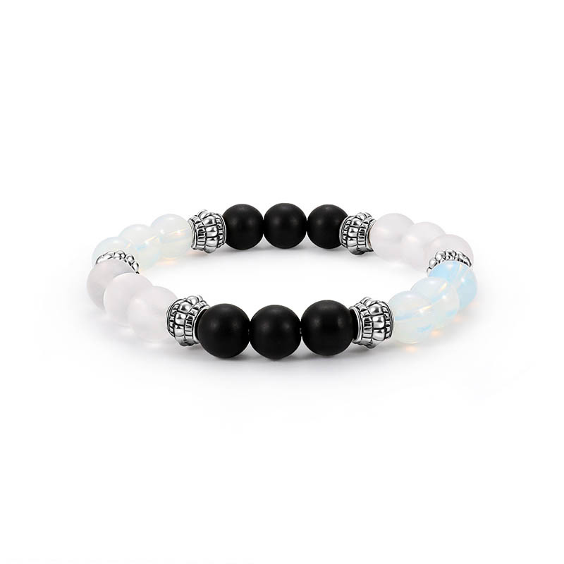Fashion White+black Bead Decorated Bracelet,Fashion Bracelets