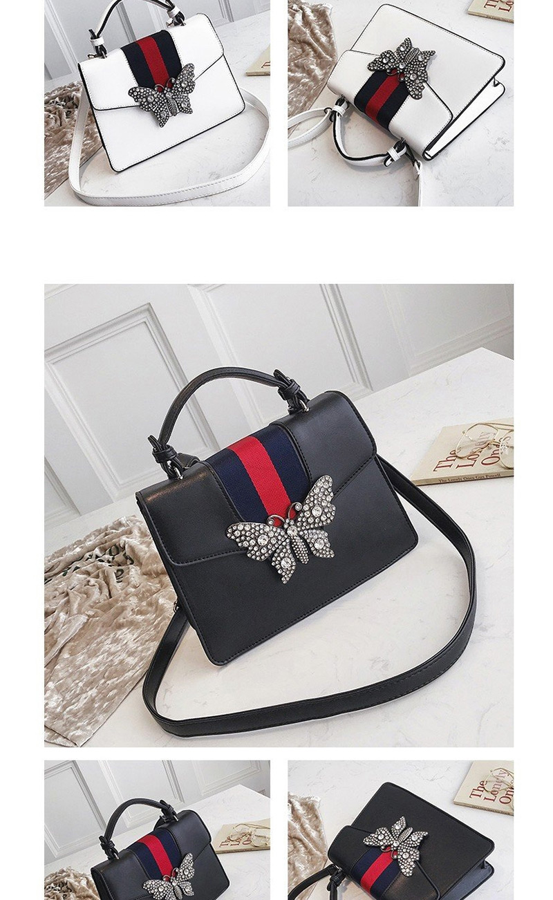 Fashion Red Butterfly Shape Decorated Shoulder Bag,Handbags
