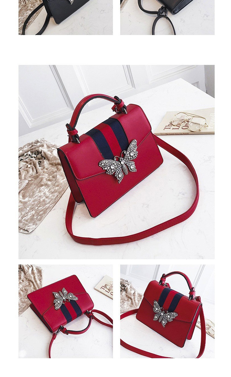 Fashion Green Butterfly Shape Decorated Shoulder Bag,Handbags