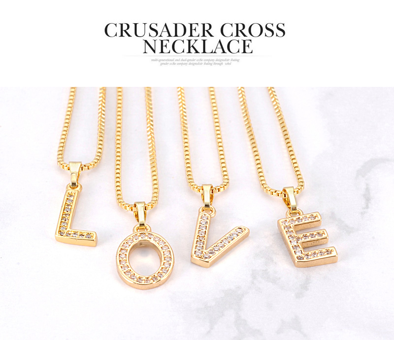 Fashion Gold Color Letter H Shape Decorated Necklace,Necklaces