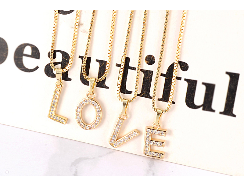 Fashion Gold Color Letter H Shape Decorated Necklace,Necklaces
