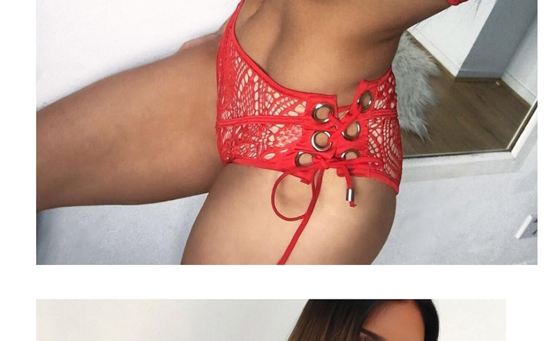Sexy Red Bandage Decorated Bikini,Bikini Sets
