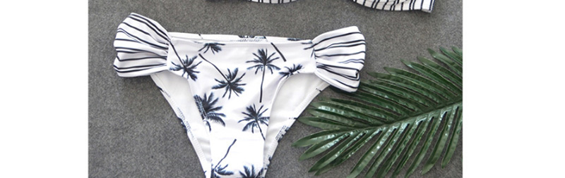 Fashion White Tree Pattern Decorated Swimwear,Bikini Sets