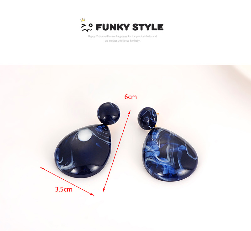Fashion Black Water Drop Shape Design Earrings,Stud Earrings