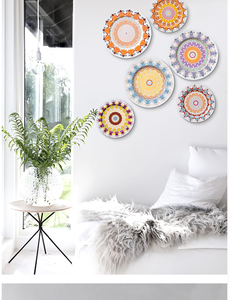 Fashion Multi-color Flower Pattern Decorated Ornament Tray,Home Decor