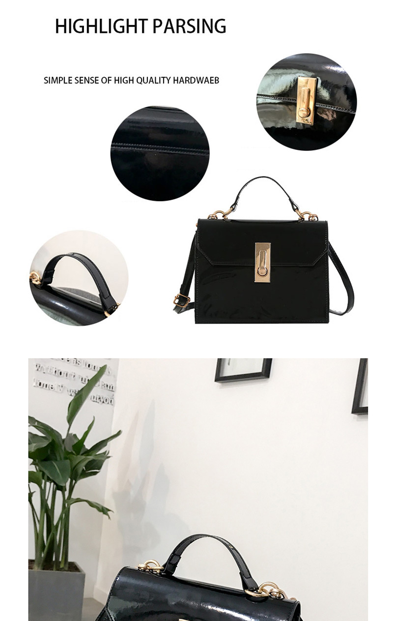 Fashion Black Buckle Decorated Shoulder Bag,Messenger bags