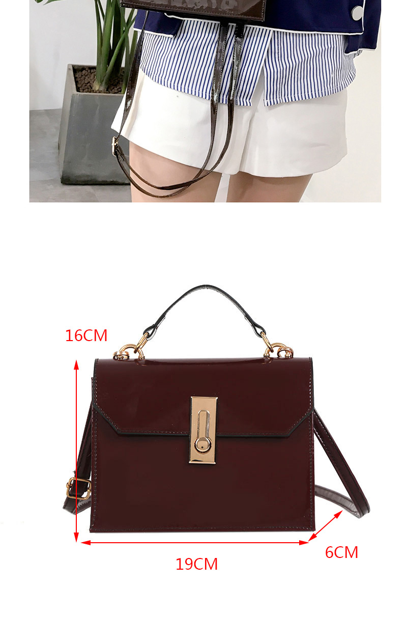 Fashion Light Brown Buckle Decorated Shoulder Bag,Messenger bags