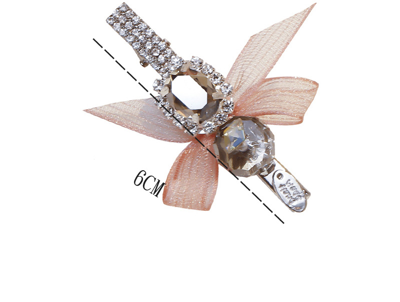 Lovely Light Coffee Diamond&bowknot Decorated Hair Clip,Hairpins