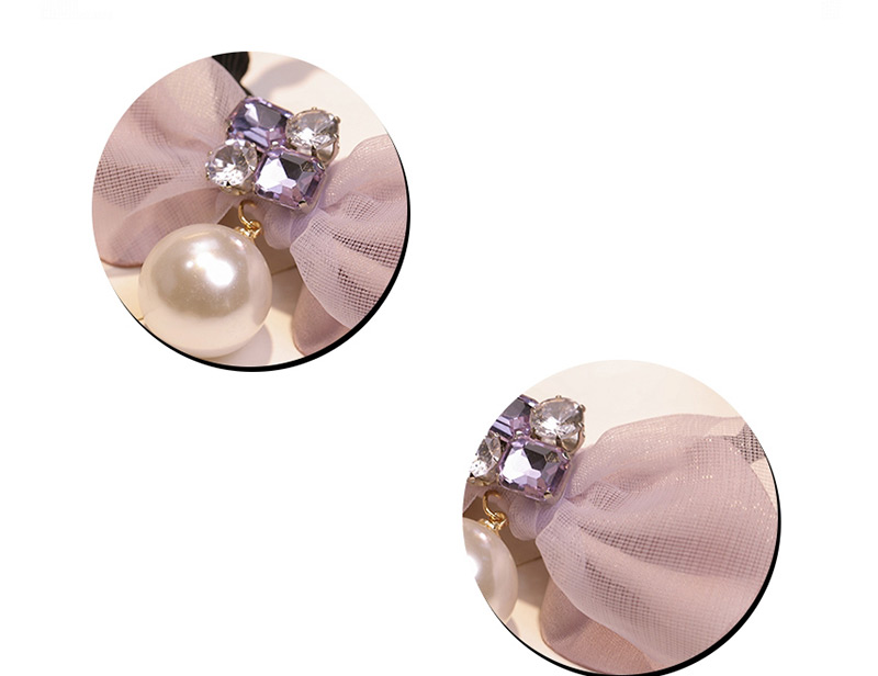 Lovely Gray Pearls&bowknot Decorated Hair Band,Hair Ring