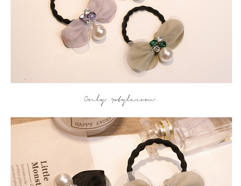 Lovely Light Purple Pearls&bowknot Decorated Hair Band,Hair Ring