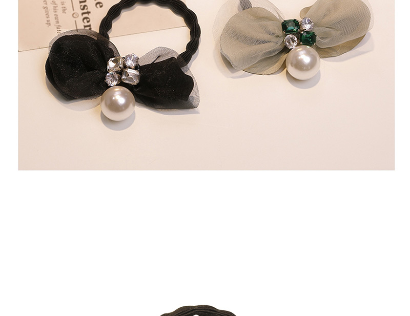 Lovely Light Green Pearls&bowknot Decorated Hair Band,Hair Ring