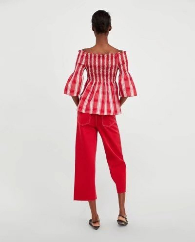 Fashion Red Stripe Pattern Decorated Simple Blouse,Sunscreen Shirts