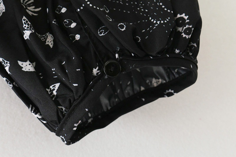 Fashion Black Long Sleeves Design V Neckline Smock,Sunscreen Shirts