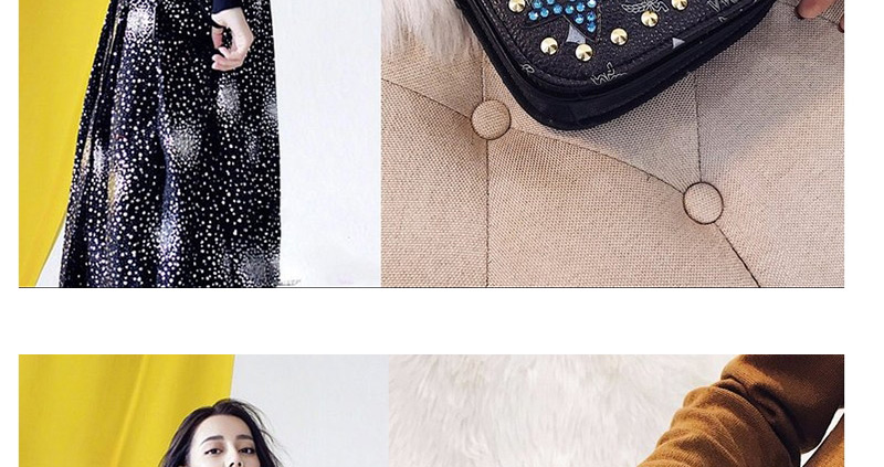 Fashion Black Star&pineapple Pattern Decorated Shoulder Bag,Shoulder bags