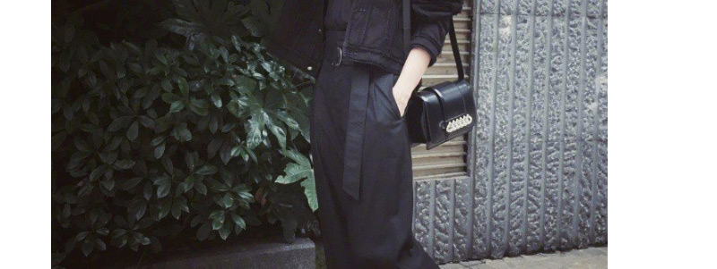 Fashion Black Chains Decorated Pure Color Shoulder Bag,Shoulder bags
