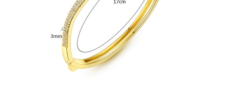 Fashion Gold Color Diamond Decorated Pure Color Bracelet,Bracelets