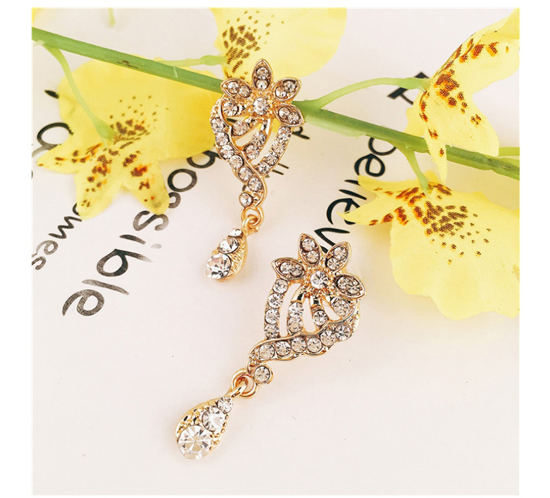 Fashion Yellow Flowers Shape Design Hollow Out Jewelry Sets,Jewelry Sets