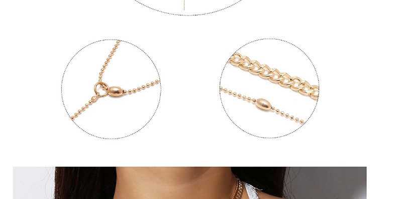 Fashion Gold Color Pure Color Design Long Necklace,Multi Strand Necklaces