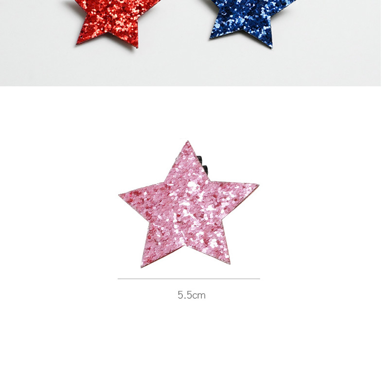 Lovely Pink Star Shape Decorated Baby Hair Clip,Kids Accessories