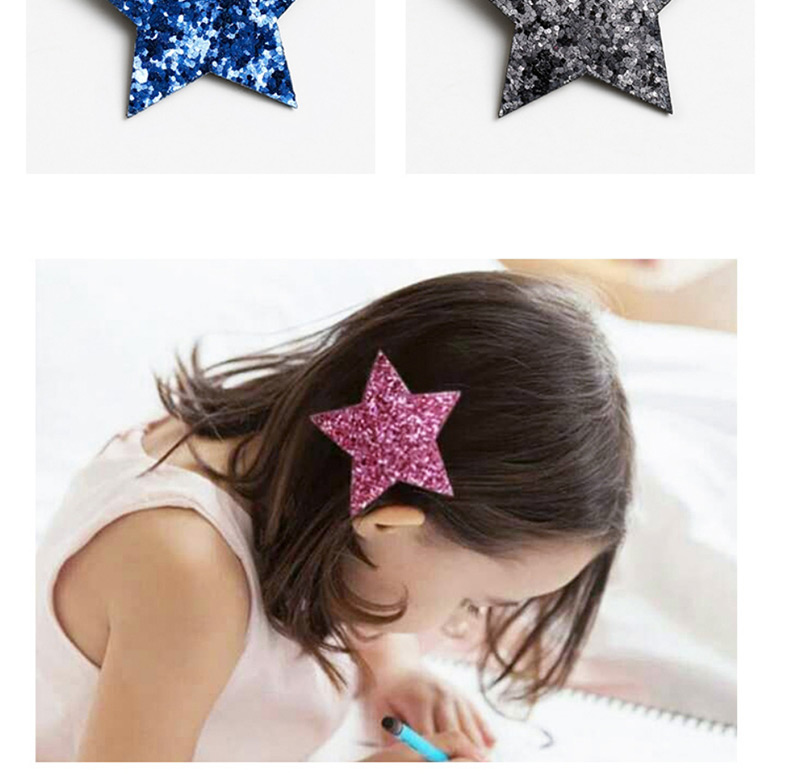 Lovely Champagne Star Shape Decorated Baby Hair Clip,Kids Accessories