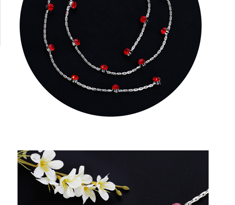 Lovely Red Round Shape Diamond Decorated Hair Accessory(1pc),Kids Accessories