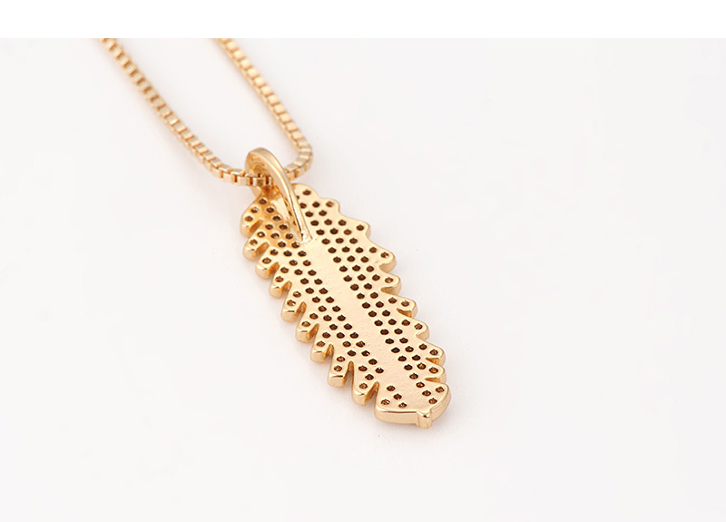 Fashion Gold Color Leaf Pendant Decorated Necklace,Necklaces