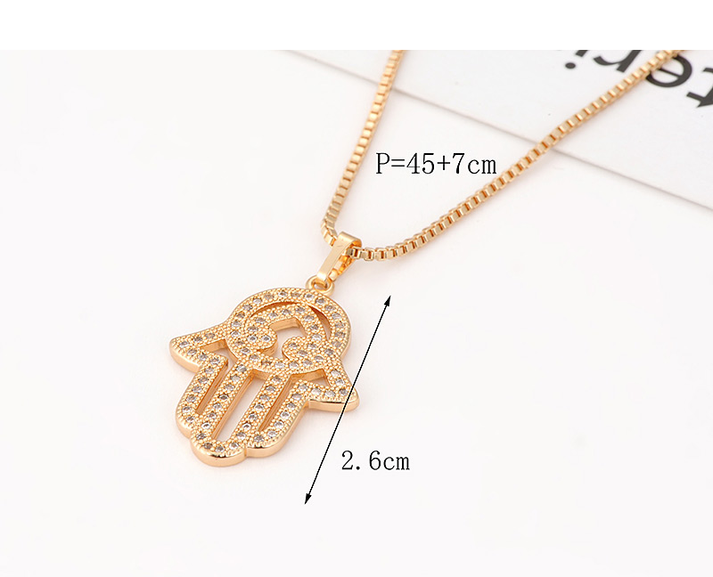Fashion Gold Color Palm Pendant Decorated Necklace,Necklaces
