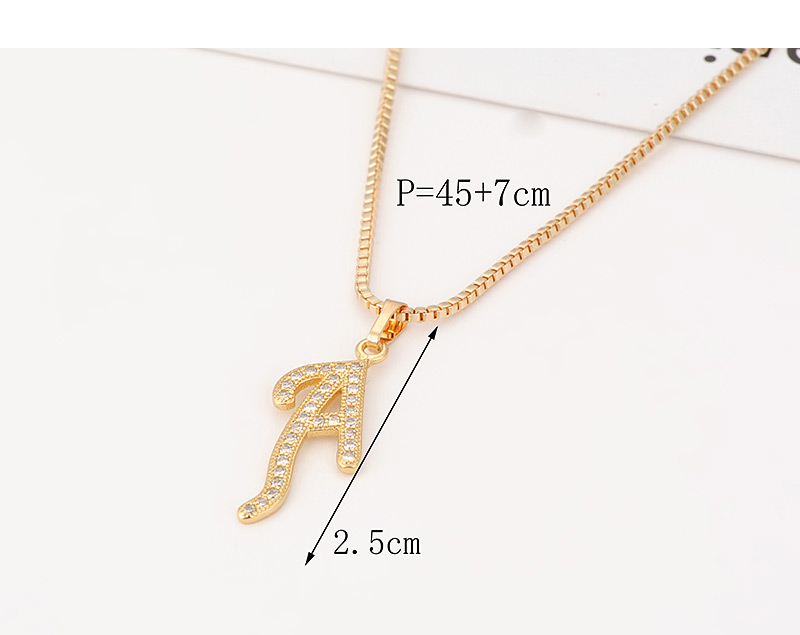 Fashion Gold Color Letter H Pendant Decorated Necklace,Necklaces