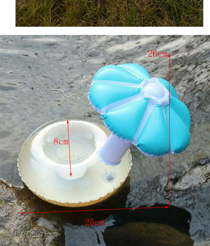 Trendy Blue Mushroom Shape Design Cup Holder,Beach accessories