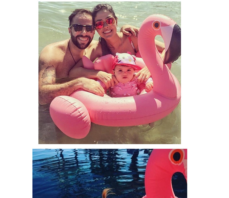 Trendy Dark Red Flamingo Shape Design Baby Swimming Ring,Swim Rings