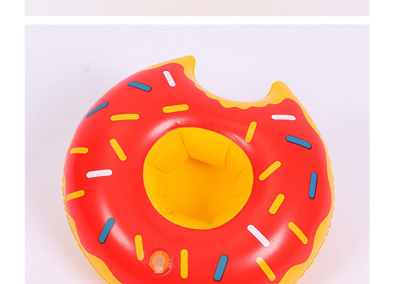 Trendy Red Doughnut Shape Design Cup Holder,Beach accessories