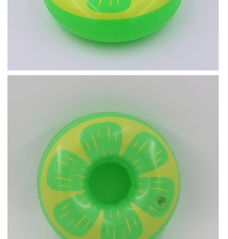 Trendy Green Lemon Pattern Design Cup Holder,Beach accessories