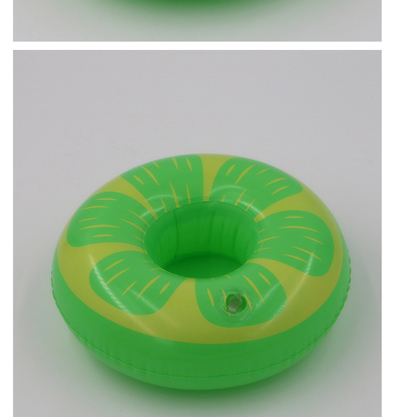 Trendy Green Lemon Pattern Design Cup Holder,Beach accessories