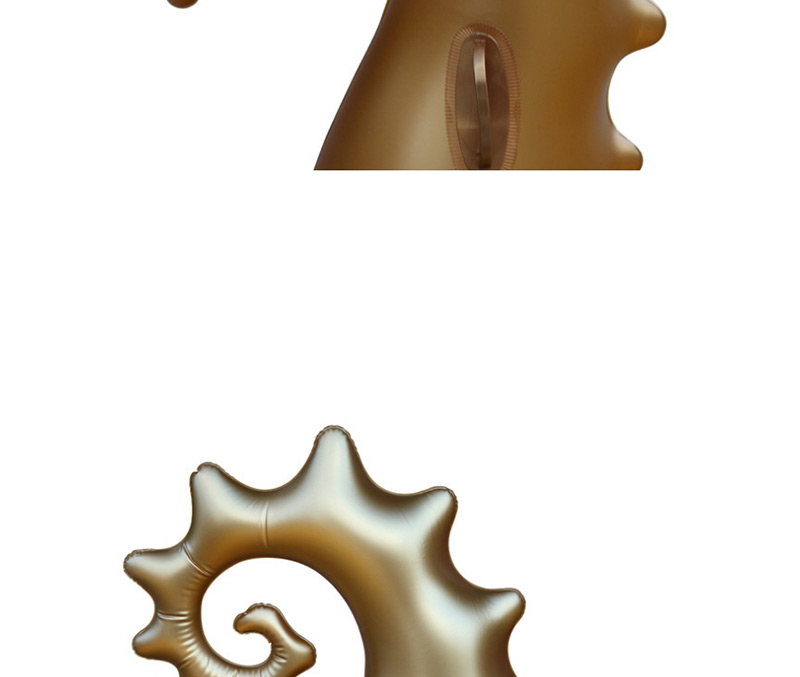 Trendy Gold Color Hippocampus Shape Design Swimming Floats,Swim Rings