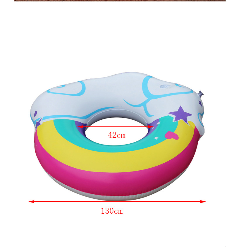 Trendy Multi-color Rainbow&cloud Pattern Design Swimming Ring,Swim Rings